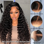Deep Wigs Burmese Curly Deep Wave 13x6 HD Lace Human Hair Wig