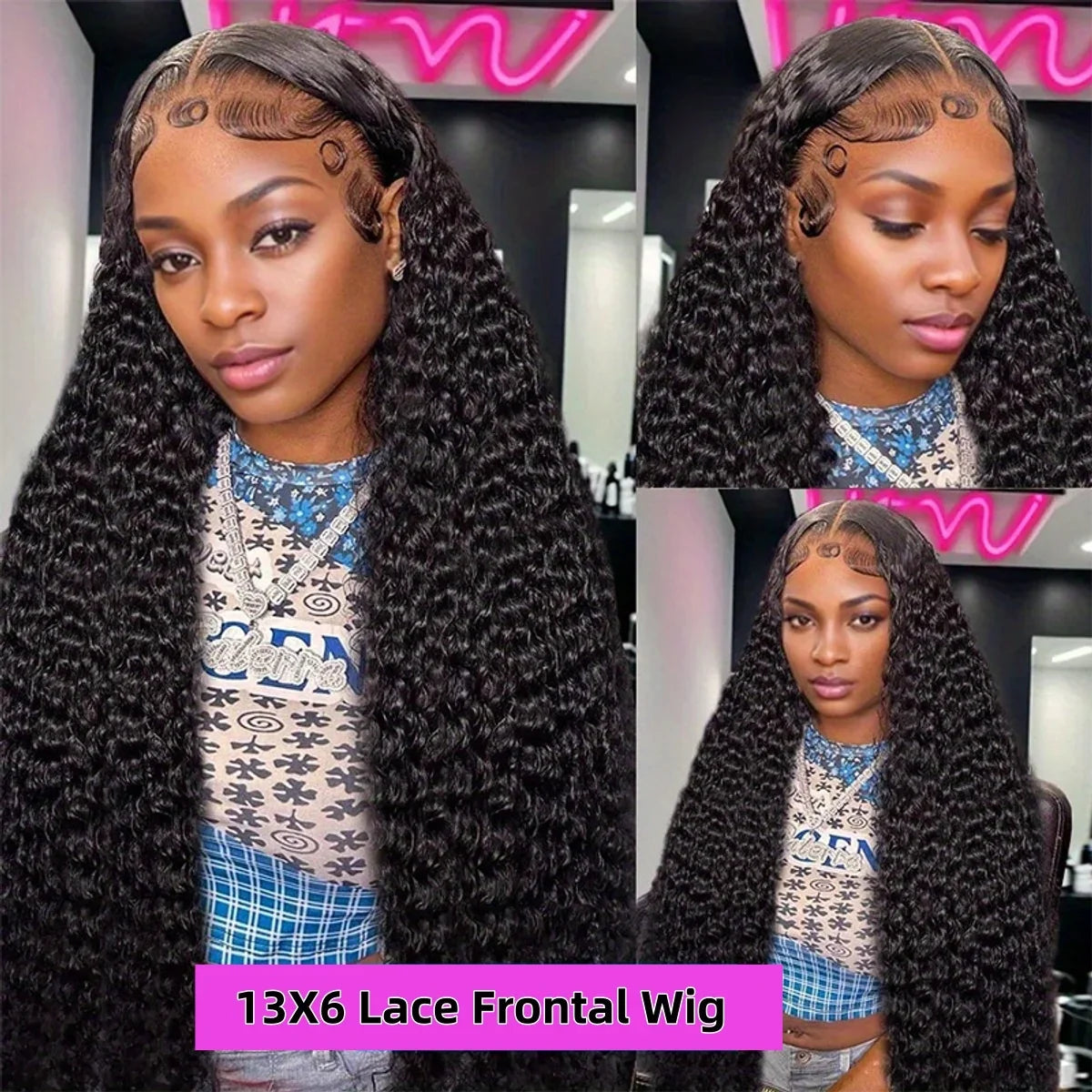 Deep Wigs Burmese Curly Deep Wave 13x6 HD Lace Human Hair Wig