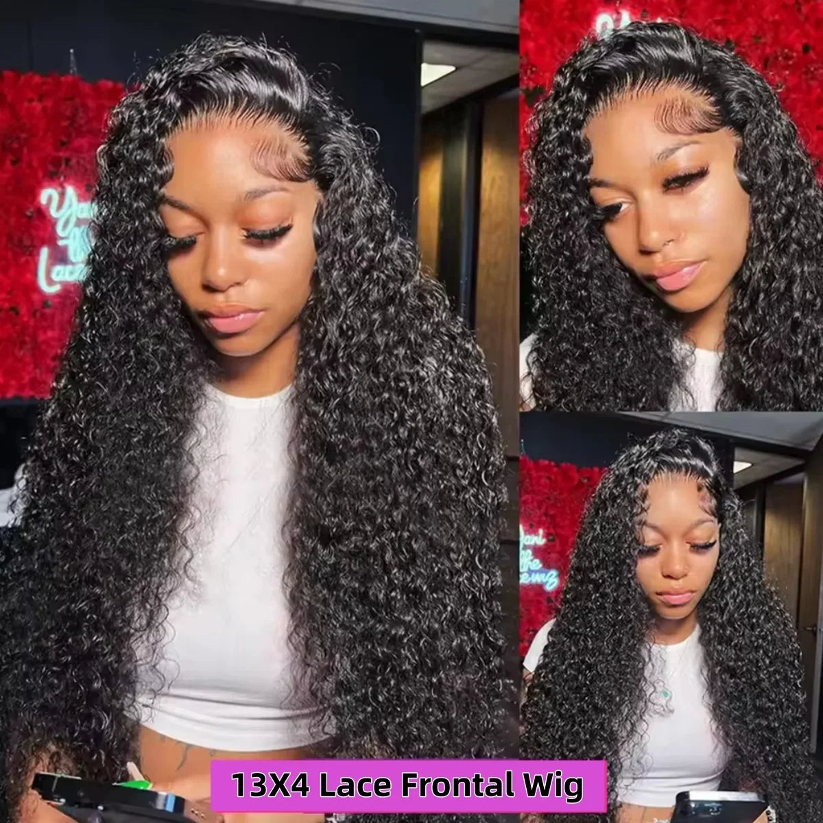Deep Wigs Burmese Curly Deep Wave 13x6 HD Lace Human Hair Wig